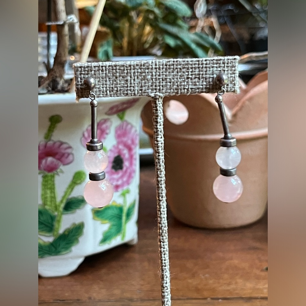 Handcrafted Artesian Sterling Silver Drop Down Ea… - image 4